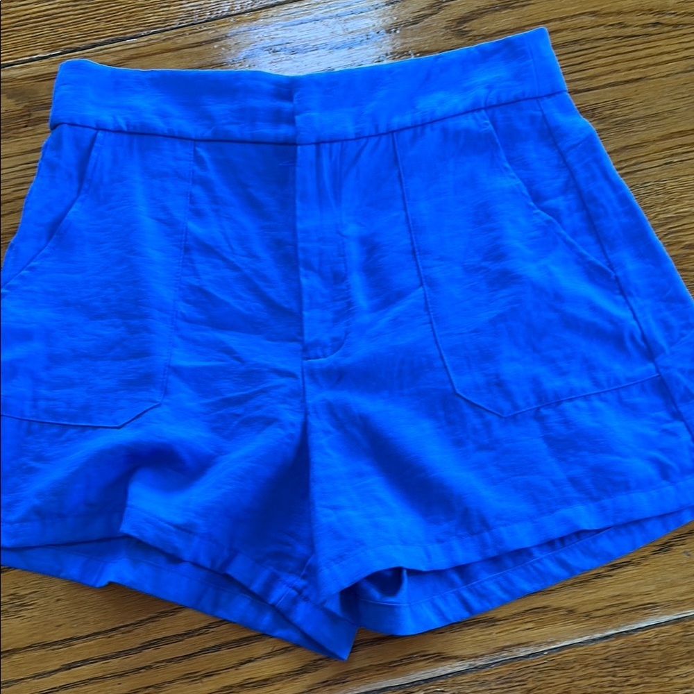 Shein blue shorts. Size Large. Great condition. Viscose and polyester.